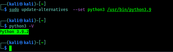 python3 latest version set as default