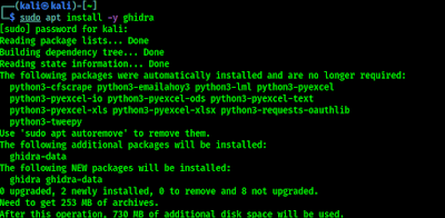 Ghidra installation on Kali Linux