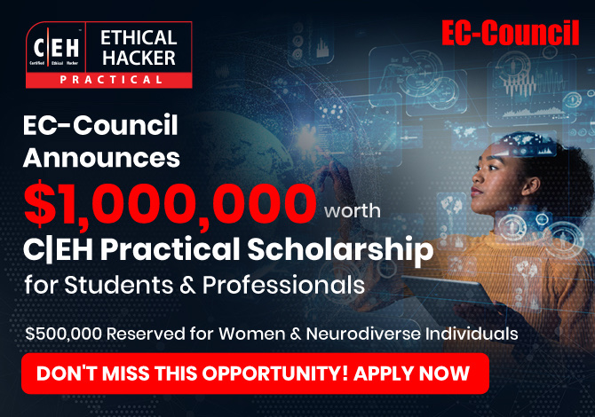 C|EH practical scholarship 2021 worth $1,000,000