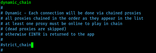dynamic proxy chain enabled