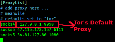 tor default proxy