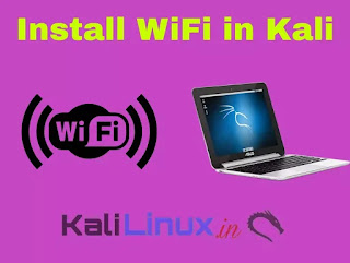 Install wifi in Kali Linux