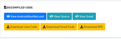 De-compile section of MobSF