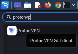 protonvpn on Kali Linux