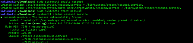 Nessus installed successfully
