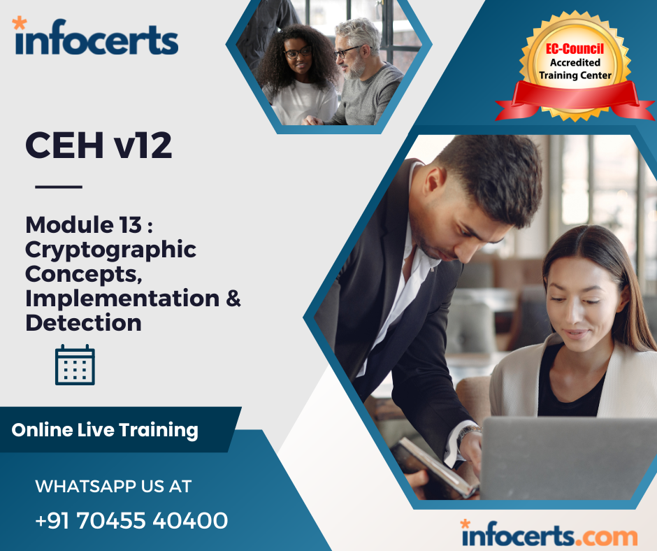 CEH v12 Lesson 13 : Cryptographic Concepts, Implementation & Detection