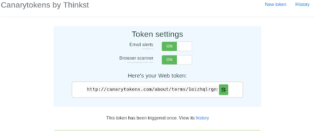 triggered canarytoken