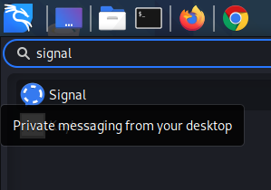 Signal on our Linux system