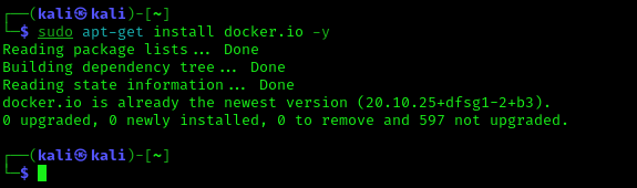 docker installation on Kali Linux